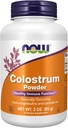 Now Foods Supplements, Colostrum Powder, naturligt forekommende immunoglobuliner og Lactoferrin, 3- Ounce