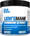 Evolution Organic Lions Mane Mushroom Supplement - Lions Mane Mushroom Powder Nootropics Brain Support Supplement til Focus Memory Clarity og Immunity Support