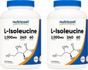 Nutricost L- Isoleucin 2000mg per servering, 240 kapsler per flaske (2 flasker)