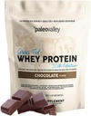 Paleovalley 100% Grassfed Whey Protein Powder with Colostrum, 30 Serving - Chocolate, 13g Protein, Muscle Building, Immune Support, Gut Health