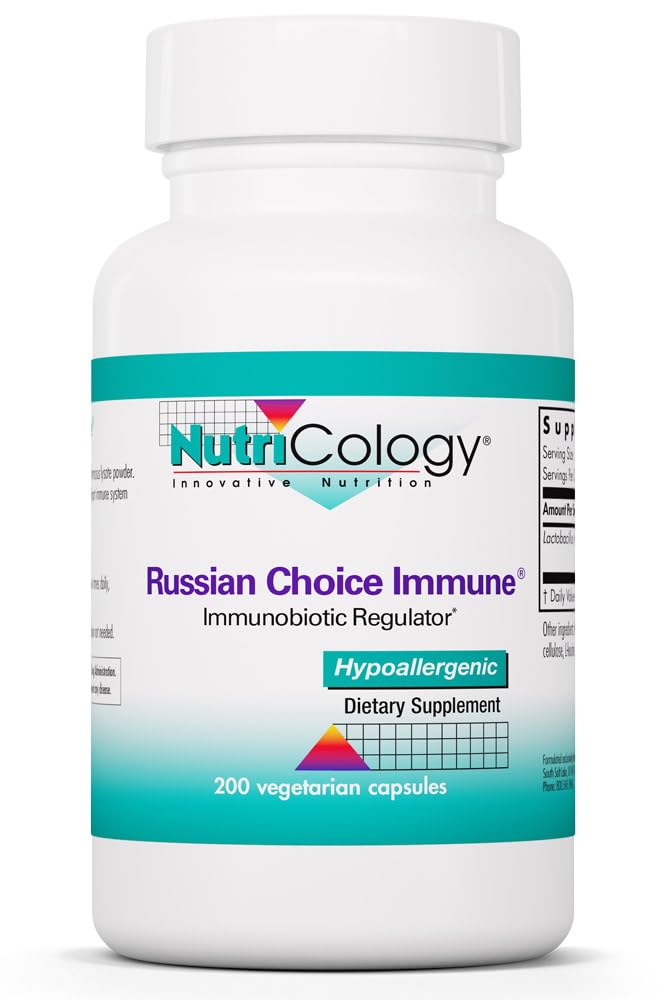 Nutricology ImmunoBiotic Pro Supplement - Lactobacillus Rhamnosus Lysate Powder 75 mg, Immunobiotic Regulator, ImmunoBiotic Support, Vegetariske Kapsler - 200 Tæl