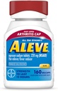 Aleve Gelcaps med Easy Open Gigt Cap, Naproxen Natrium, Medicin for Gigt Smerte, 160 Greve
