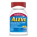 Aleve Gelcaps med Easy Open Gigt Cap, Naproxen Natrium, Medicin for Gigt Smerte, 160 Greve