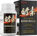 Koso Ball Infunderes med Pure 160 Gærede ingredienser, understøtter Mave & Intestine Sundhed, immunsundhed, Japansk Kosttilskud til Samlet Wellness & Balanceret Nutrition, små 342 stykker, pakke med 1