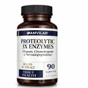 Proteolytiske enzymer 3X - Trypsin, Chymotrypsin & Serrapeptidase - Reducerer Edema & Irritation fra vævsskade - Understøtter Body Wellness & Recovery - Kosttilskud - 90 kapsler