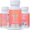 YOU 'RE NATURAL Clean Skin Supplementary 124; Acne Support 124; Skin Support Vitamin til kvinder, Mænd & Teens, Vitamin A, Zink, DHA, Vitamin B3, Vitamin C, Vitamin E - Gluten Free - Made in USA - 60 Kapsler