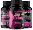 XtraBody Butt Enhancement and Breast Extension Supplement - Østrogen Enhancer - Øger Butt & Bryststørrelse, Reducerer menstruationssymptomer & giver en ekstra boost af energi (1 flaske = 30 kapsler)