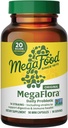 MegaFood MegaFlora Probiotic - Probiotika til kvinder fordøjelsessygdomme - immunstøtte supplement - 20 Millioner CFU - 14 Strops - Non- GMO - Vegetar - 90 Mini kapsler (90 Servering)