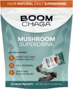 Mushroom Superdrink, Flydende koncentrat med antioxidanter til anti-inflammation og immunitet Boost, Beta- glucaner til hjerte sundhed, Oxalate- fri, 7 Single-Serving Pakninger