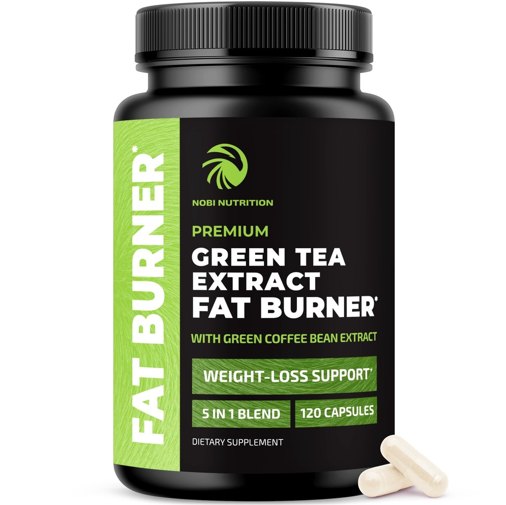 Grøn Tea Vægttab piller for kvinder & mænd; 45% EGCG Beeg 124; Mave Fat Burner, Metabolisme Booster & Appetit Suppressant