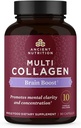 Ancient Nutrition Collagen Protein Brain Boost, Collagen Protein Capsules Brain Supplement for reduceret fælles ubehag, sund hud og negle, 90 læ