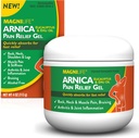 MagniLife Arnica Pain Relief Gel, Hurtig fungerende Hals og Ryg Smerte Relief, med Eucalyptus og Emu Oil til Sothe ømhed, Betændelse og ubehag - 4oz