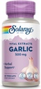 SOLARAY hvidløg Supplement 500mg, Vegan, Odorless hvidløg ekstrakt, Traditionelt anvendes til hjerte sundhed og immunforsvar, Vegan, Odor Free, Lab Verified, 60 Day Garanti, 60 Serv, 60 Enteric VegCaps