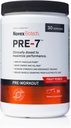 Novex Biotech PRE- 7 Pre- workout pulver til mænd - Boost Energy, Focus, og VO2 max, Support Hydration Under langvarig øvelse *, Frugt Punch