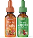 Simply Nature 's Pledge - Frugt og grøntsager kosttilskud - Flydende dråber - Lavet med hele fødevarer Superfood, Pakkede Vitamin & Mineraler - Soja Free - Made in USA