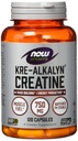 Nu fødevarer Kre- Alkalyn ® Creatin - 120 kapsler