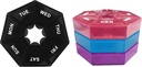 Pill Organizer, 4PCS Pill Box, Medicine Pill Organizer, Travel Pill Organizer, Pill Case, Weekly Pill Organizer, Pill Organizer Travel, Pill Container, Medicine Storage Box, (sort, blå, rød, lilla)