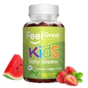 Feel Great Super Green Gummies for Kids Note 124; Frugt og Grøntsager Gummies