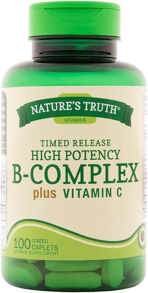 Naturens sandhed B- Complex Plus C-vitamin tid frigivet, 100 greve (pakke med 3)