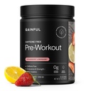 Gainful Koffein Free Pre Workout Powder with Creatin, Strawberry Lemonade Flavor, Understøtter Styrke, Endurance, & Inddrivelse, BCAA, Beta Alanine, L- Citrulline, Ingen kunstige ingredienser, 20 Serveringer