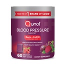 Qunol Beets Chews for Blood Pressure Support, 3 i 1 Beets + CoQ10 + Grape Seed Extract, Understøtter sund blodcirkulation og hjerte sund energi, 60 Chews