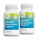 Terry naturligt Bossmed Respiratory Support - Respiratory Support Supplement - Urtetilskud for Lung Support - Sund Lung Supplement for Clear Bronchial Passages - 60 Softgels (pakke med 2)