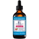 Den Vitamin Shoppe Flydende B12 Methylcobalamin - Energiproduktion - 1.000 MCG - Hindbær (2 fl. oz.)