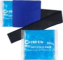 Genanvendelige Gel Ice Packs til skader 2 Pack med Wrap, 6,3 "x5.1", Hot Cold Soft Flexible Ice Freezer Pack, Cold Compress Therapy for Pain Relief, Kirurgi Inddrivelse, Knee, Wrist, Ankle, Foot, albue, Shin
