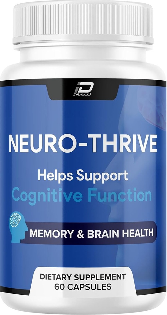 Neuro Thrive Brain Supplement, Neuro Thrive for Memory Formula, Neuro-Thrive PQQ to Reduce The Negative Effects of Brain Fog, Neuro-Thrive Cognitive Function, NeuroThrive Reviews (60 Capsules)