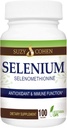 Suzy Cohen Selenium Supplement 200 mcg, Opretholde sundt hjerte, immunsystem, Support Thyroid, Prostrate Funktion, Gær Free Chelated Tummy Friendly Aminosyre, Meget biotilgængelig, 100 Veg Capsule