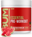 RAW Essential Pre- Workout Powder (Sour Watermelon) - Chris Bumstead Sport Nutrition Supplement for mænd og kvinder - Preworkout Energy Powder med koffein, L-Citrullin, L-Tyrosin, & Beta Alanine Blend