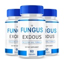 (Pack of 3) Fungus- Exdous - piller understøtter stærke sunde naturlige negle - 180 kapsler, hvid