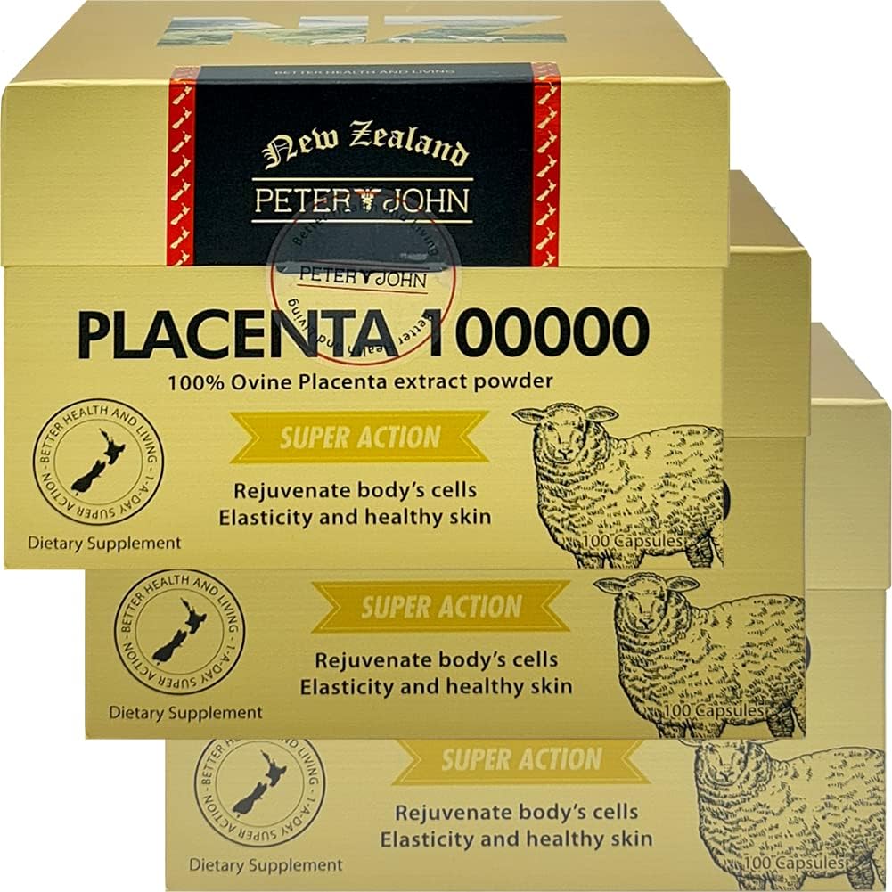 Peter og John 100 Procent Ovine Placenta 100000 100 Kapsler (3)