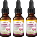 Lovita Echinacea Extract Liquid- Mezzogiorno 124; 1 FL OZ Mezzogiorno 124; 350 mg pr. servering 124; koncentreret Herb Tincture Mezzogiorno 124; Vegan Mezzogiorno 124; Alkohol- Free Mezzogiorno; med Elderberry and Licorice Extract (Pack of 3)