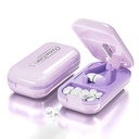 DUBSTAR Lille Pill Cutter, Pill Cutter Splitter til små og små piller, Bærbare Pretty Pill Cutters til store piller, Cuts Vitamin Tablets til purse Pocket (Pill Cutter, Purple)