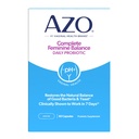 AZO Complete Feminin Balance Daglig Probiotika for kvinder, Klinisk bevist at hjælpe med at beskytte vaginal sundhed, Hjælper balance pH og gær, Non- GMO, 60 Greve