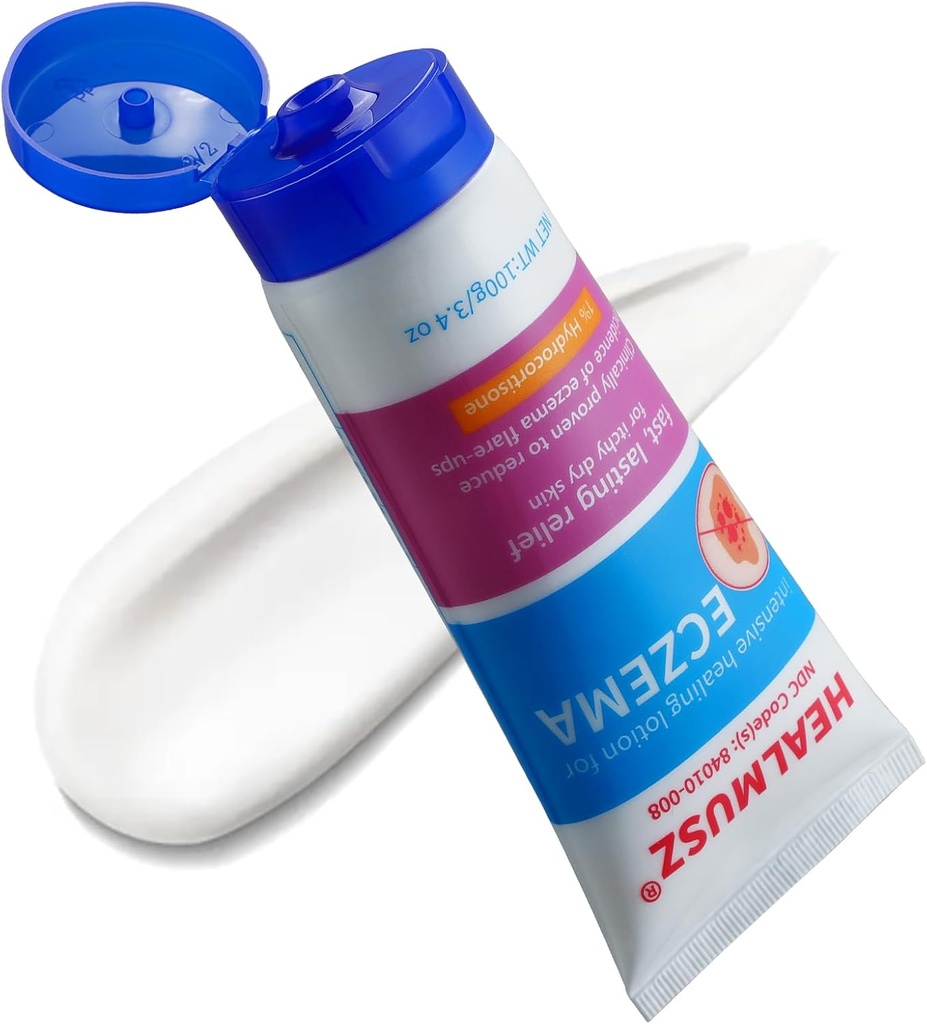 OMMUSZ Eczema Treatment Cream med 1% Hydrocortison og 0, 5% Nifedipin 3, 40 Ounce Eczema Terapi. Opgradering, eksklusivt salg