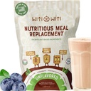 WitiWiti Vegan Meal Erstatning, Unflavored - Plant Based Protein Powder 23g - Superfood, Grønne, Prebiotika, Vitamin og Min - Dairy & Gluten Free - Alt i én shake for kvinder & mænd, 15 Svgs