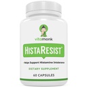 VitaMonk Histamin Blocker for Histamin Intolerance - HistaResist - DAO Enzyme supplement Optimal dosis af diamin oxidase til at hjælpe Shield Histamin for Glat fordøjelse - 60 kapsler