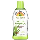 Lily af ørkenen Aloe Vera Herbal Detox Formel - Aloe Vera Juice med mælk tidsel, Slippery Elm, Burdock Root, Mælkebøtte Root, og Echinacea for Gut sundhed, leverstøtte, og Wellness, 32 Oz