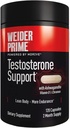 Weider Prime Testosteron Support - Mænds Nutrition - Beriget med vitaminer og mineraler - med Ashwagandha, Chromax Chrom, Bioperine & Zink - Gluten Free - 120 kapsler