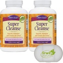 Nature 's Secret Super Cleanse Extra Strength Toxin Detox & Gentle Elimination Total Body Cleanse, Digestive & Colon Health Support, 2 pakker med 200 tabletter, med en pillekasse