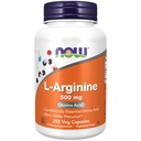 Now Foods Supplements, L- Arginin 500 mg, Nitrogenoxid Precursor *, Aminosyre, 250 Veg kapsler