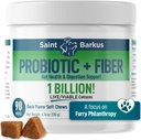 Probiotisk + Fiber Regularity & fordøjelsessygdomme. Probiotiske Kosttilskud til hunde til Gut Sundhed, Regularitet, Opsat Mave, Gas, Gær. Giv tilbage til No- Kill Shelters! 90 Antal