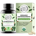 Organic Ashwagandha Capsules 2100mg - Stress Relief supplement - Ekstra styrke, 100% Herbal, Energi, Mood & Cortisol Manager, Inkluderer sort peber til høj absorption - ikke-GMO, 90 Ct