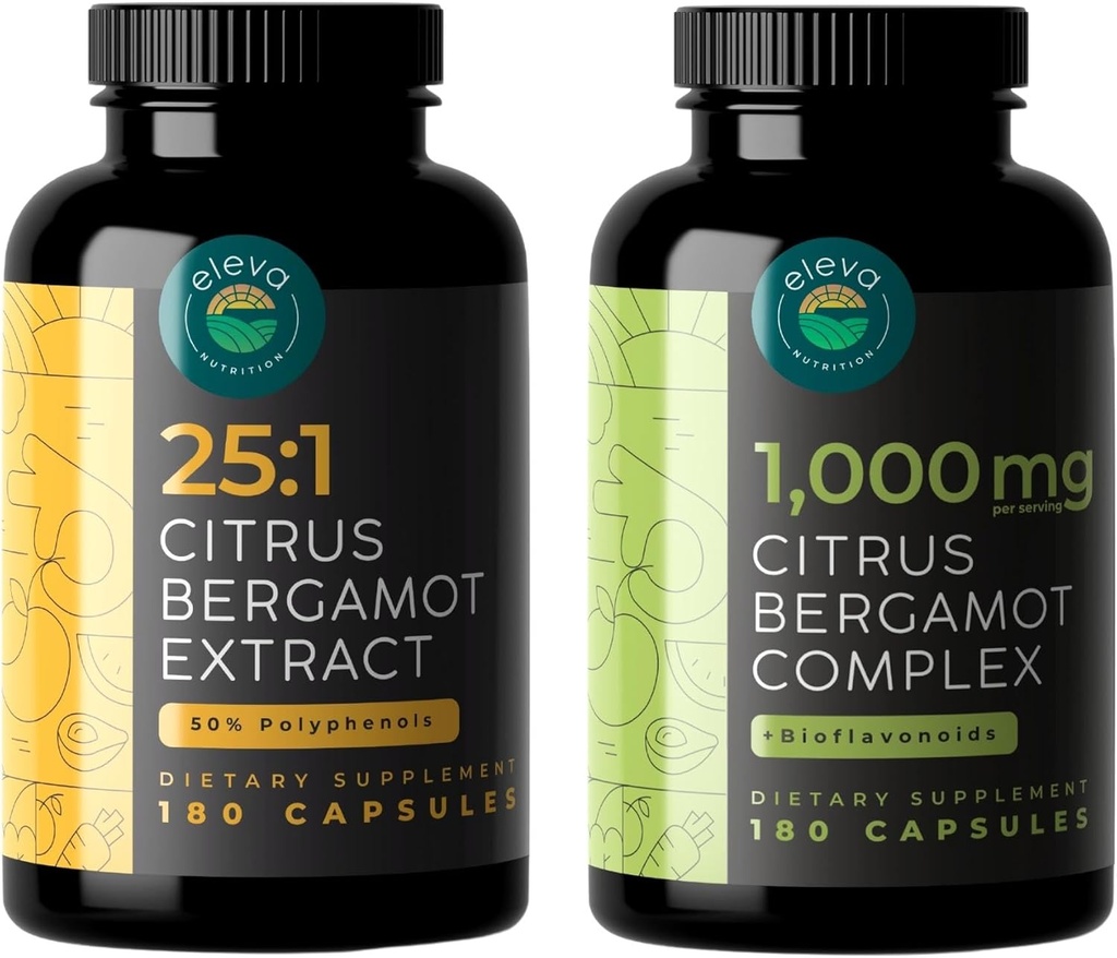 Citrus Bergamot Extract 25: 1 og Citrus Bergamot Complex + Bioflavonoider Bundle