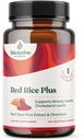 BIOAKTIVE NUTRIENSER Red Rice Plus Supplement- 240 Vegetabilske kapsler - Proprietær Blend af gurkemeje, sort peber, Cayenne Pepper, Ingefær Root, og Rosemary - Kolesterol support