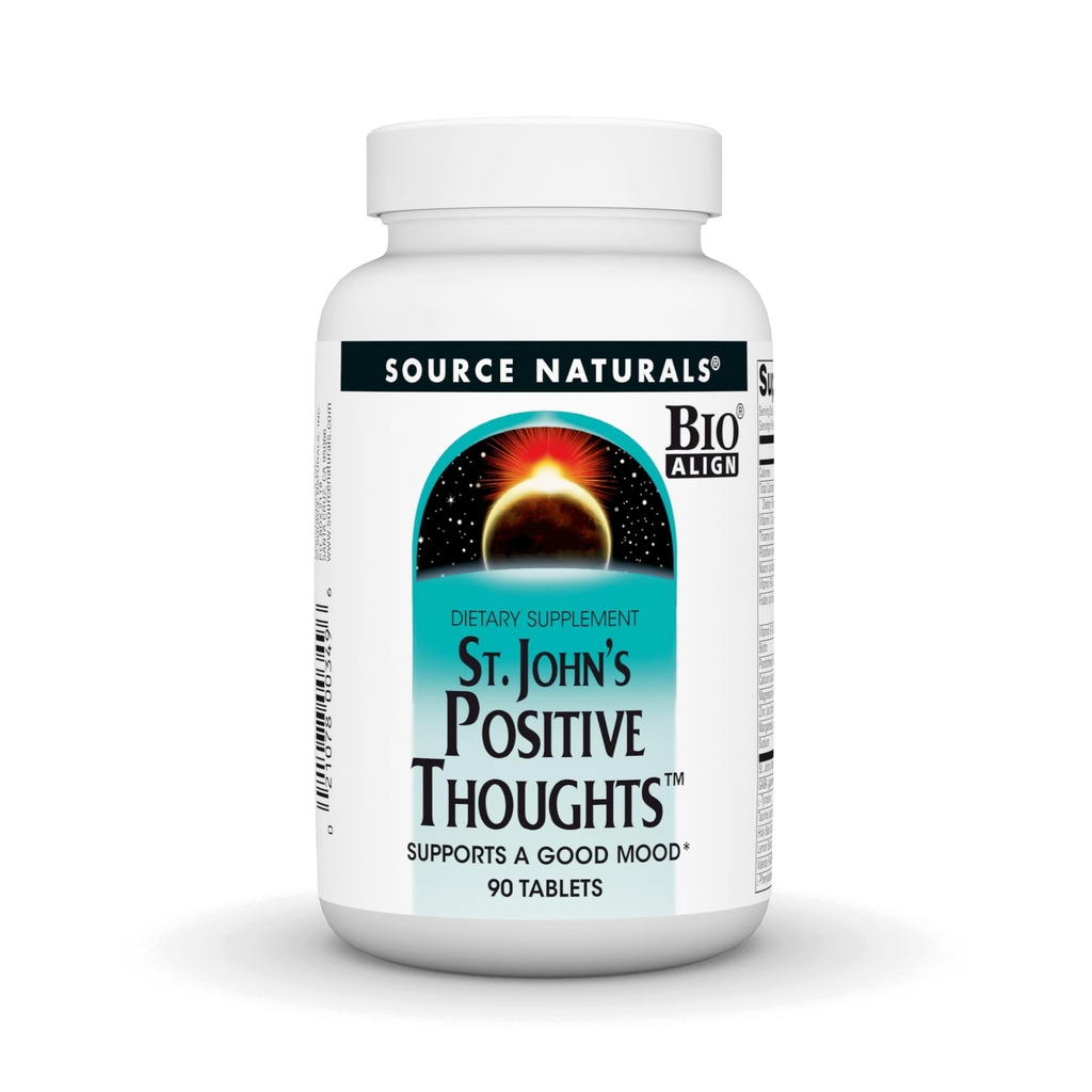 Source Naturals St. John 's Positive Tanker, støtter en god stemning * - 90 tabletter
