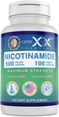 Genex formulas - Nicotinamid 500mg vitamin B3 Flush Free Niacin kapsler til sund hud - Niacinamid supplement piller hjælpe producere Keratin & Support Skin Cell Health & Energy - (100 kapsler)