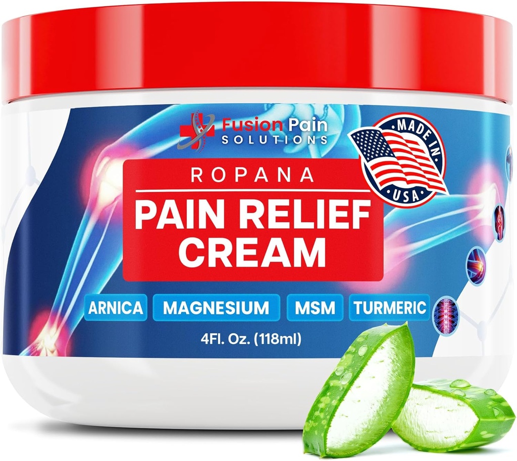 Smerte Relief Cream med Arnica, Magnesium, MSM & Gurkemeje (4 FL Oz) - Natural lindrende Relief Cream til Joints & Sore Muskler - Non Greasy Pain Relief